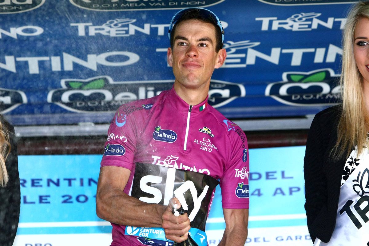 Overall leader Richie Porte (Sky)