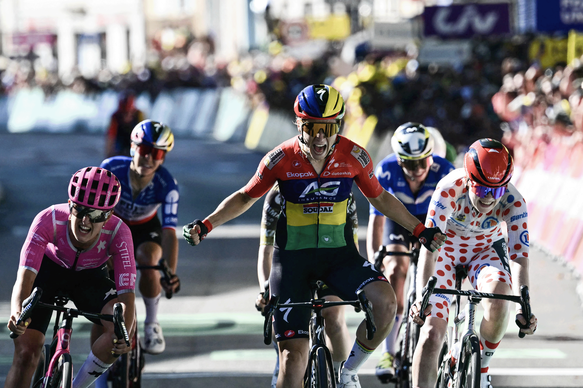 Kim Le Court-Pienaar win 6th stage of the Tour de France Femmens from Montbrison to Tournon-sur-Rhone