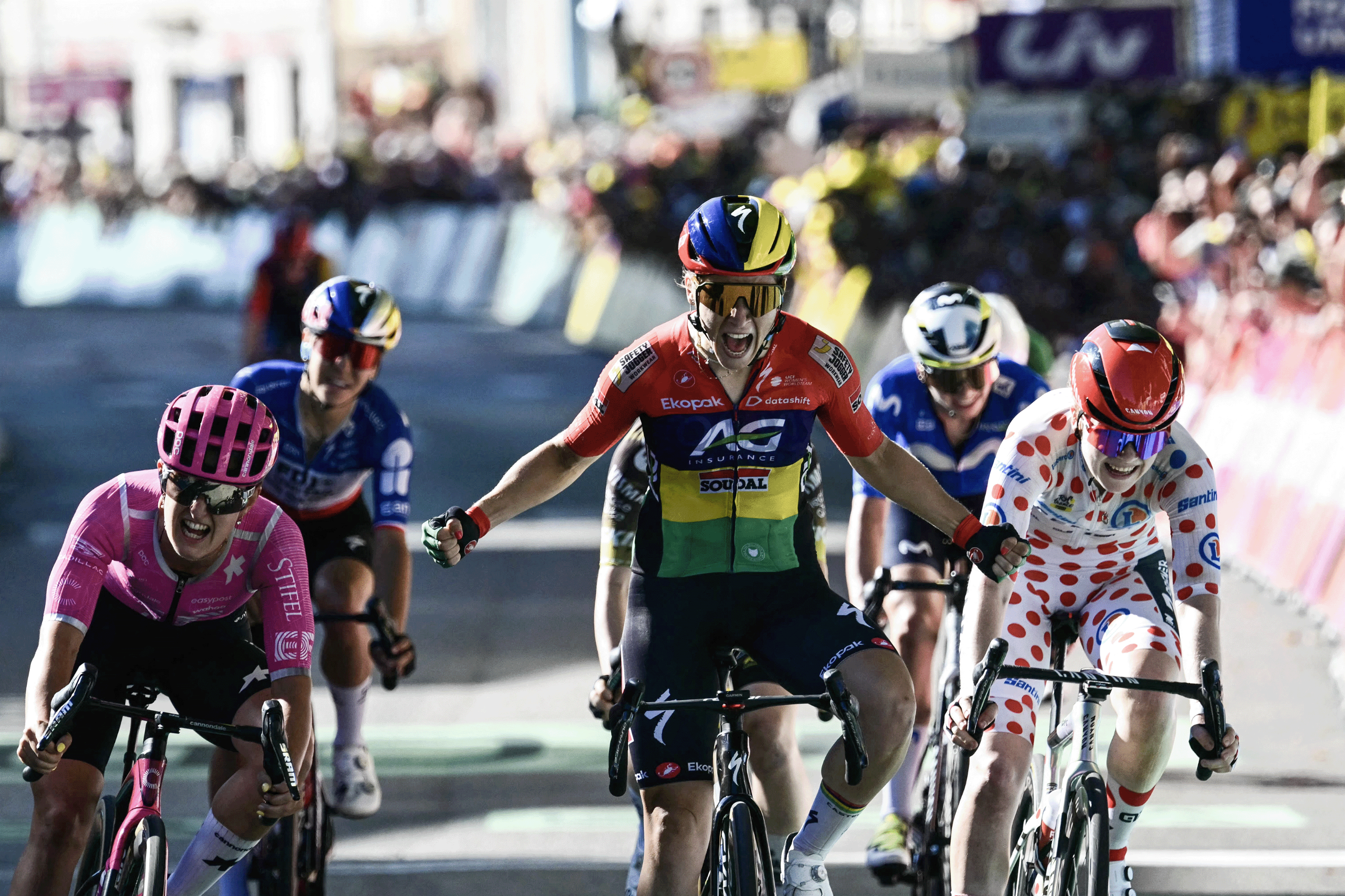 Kim Le Court-Pienaar win 6th stage of the Tour de France Femmens from Montbrison to Tournon-sur-Rhone