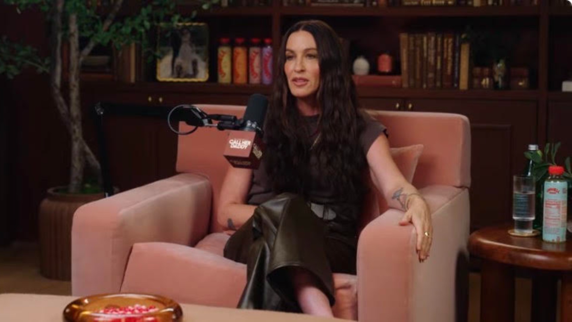 Alanis Morissette appearing on the Call Me Daddy podcast
