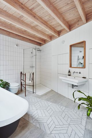 a modern minimal bathroom