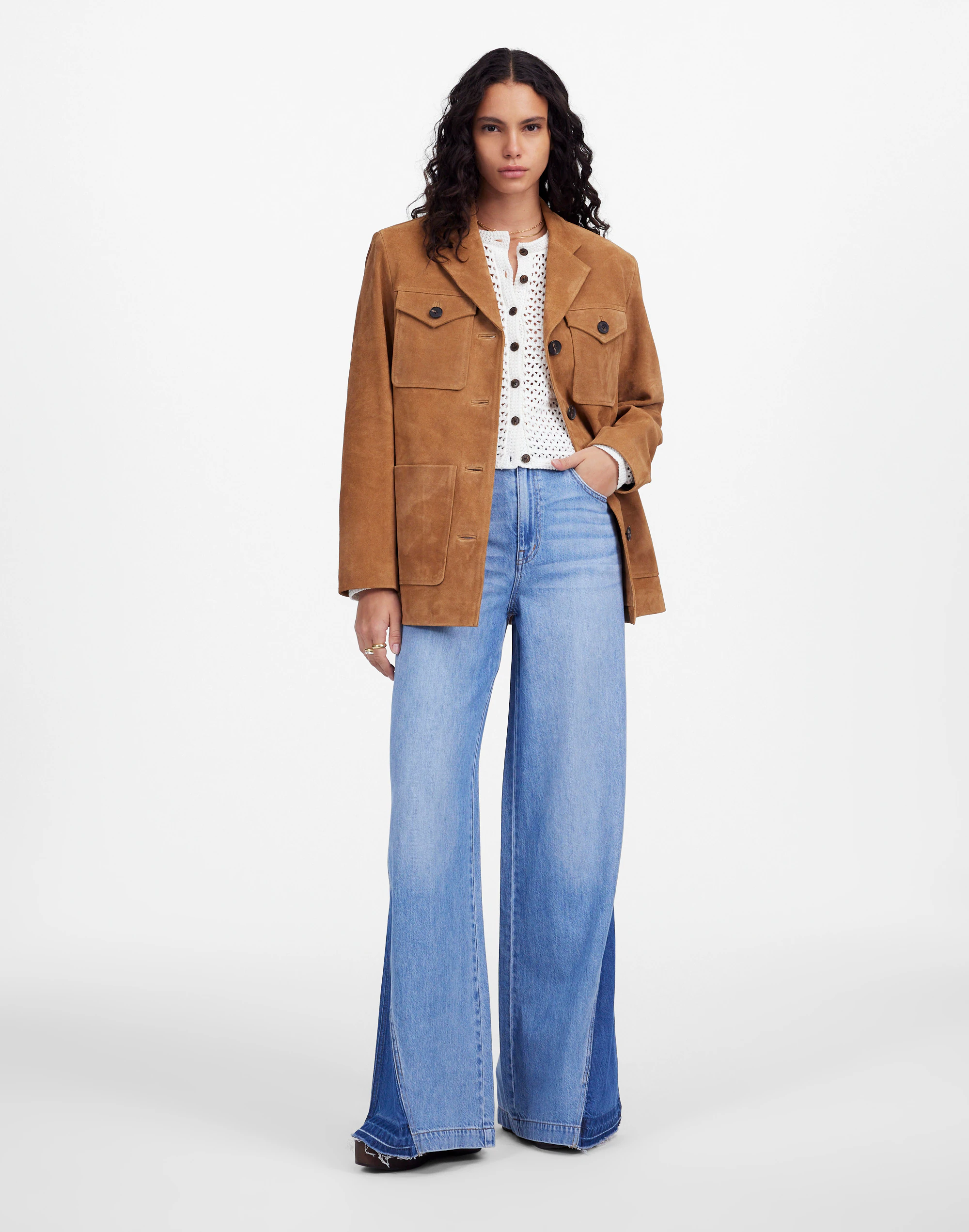 Wide-Sweep Jeans in Parson Wash: Airy Denim Edition