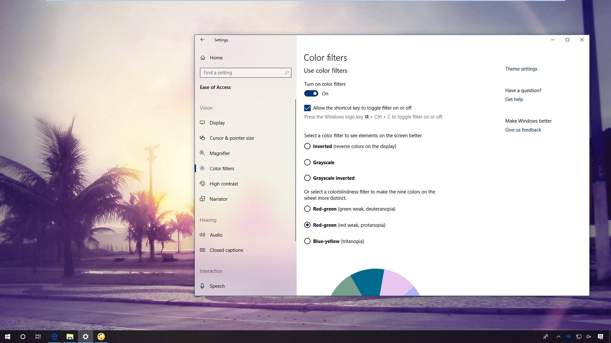 Inverting Colors on Windows 10 using Color Filters and Magnifying App