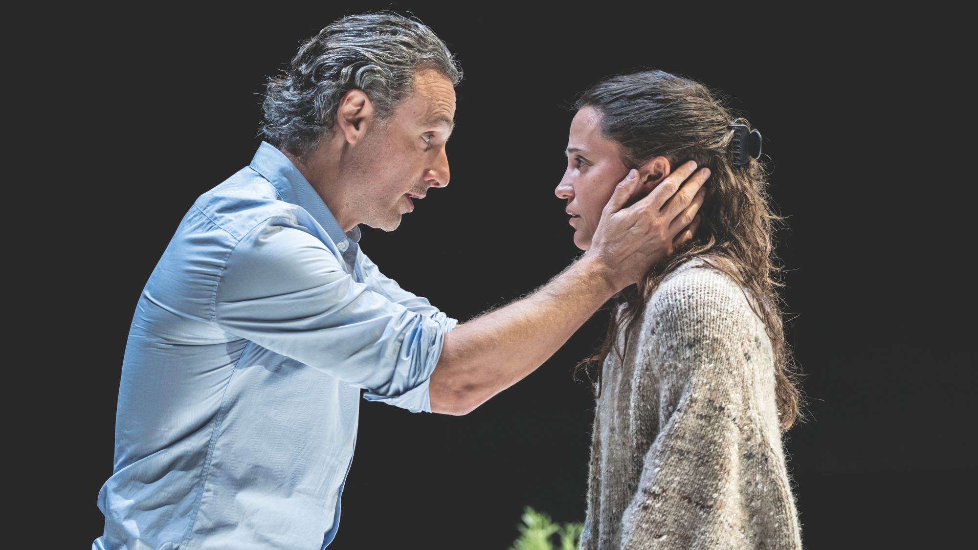 Andrew Lincoln and Alicia Vikander in The Lady from the Sea
