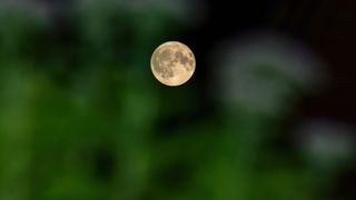The Buck Moon supermoon as seen over Jammu and Kashmir in India on July 3, 2023.