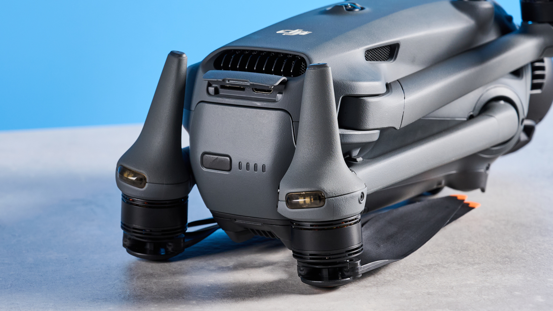 A dark grey DJI Mavic 4 Pro drone