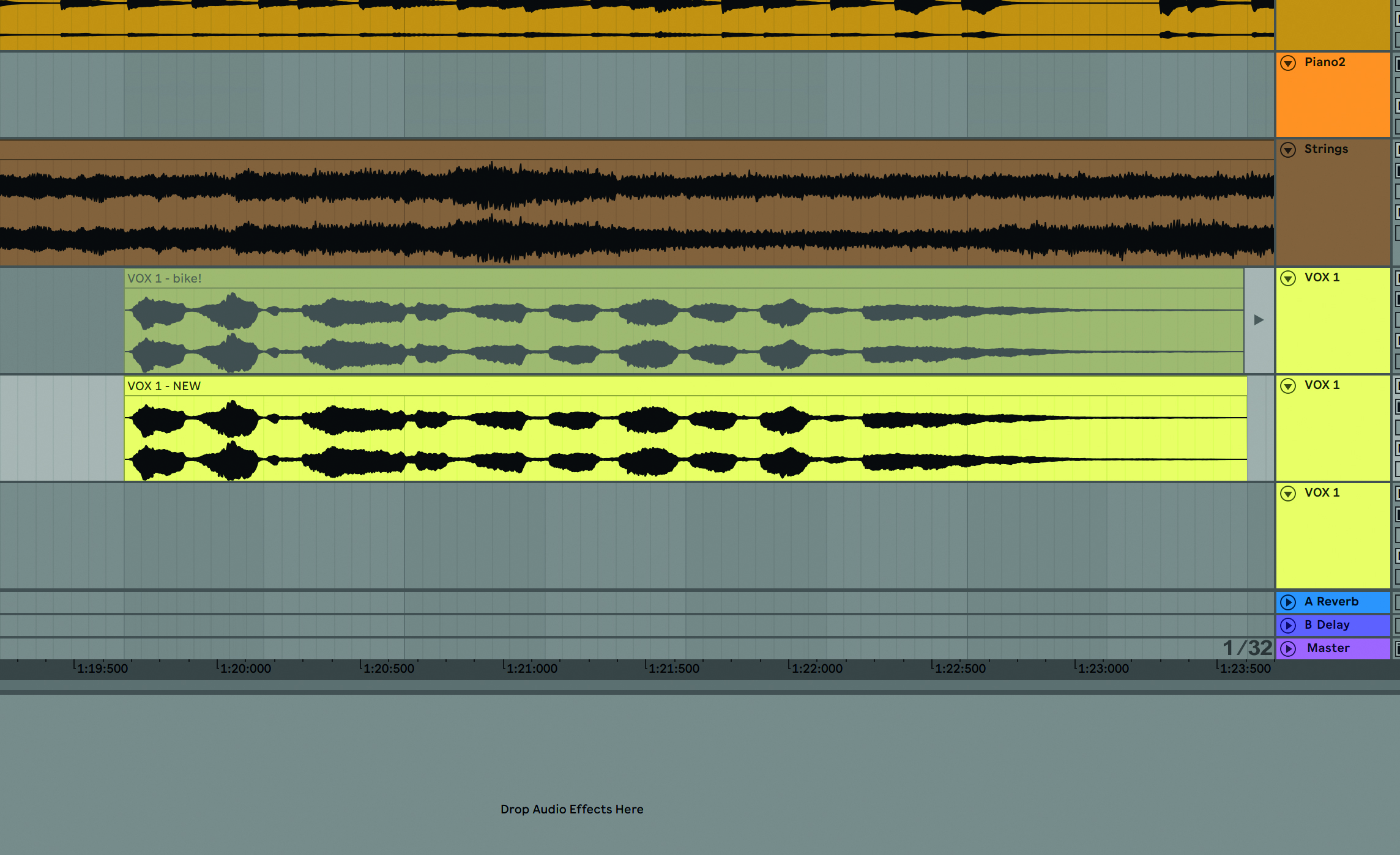 Recording vocals