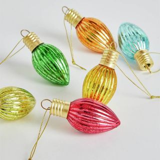 multicolour christmas baubles