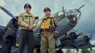 Callum Turner and Austin Butler in Masters of the Air.