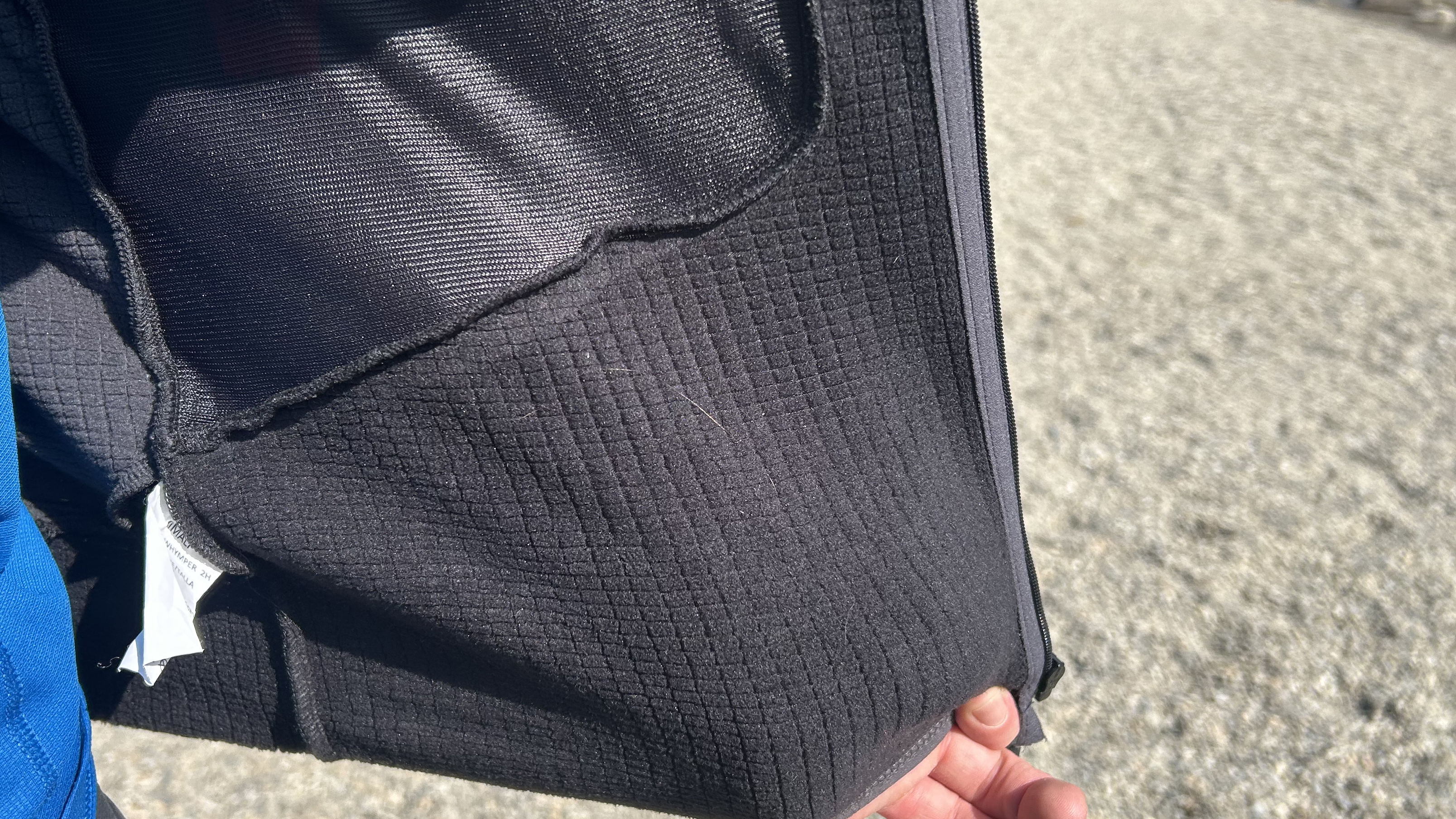 Interior fleece grid