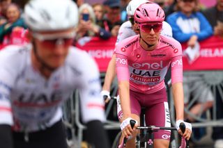 Tadej Pogacar on stage 3 of the Giro d'Italia