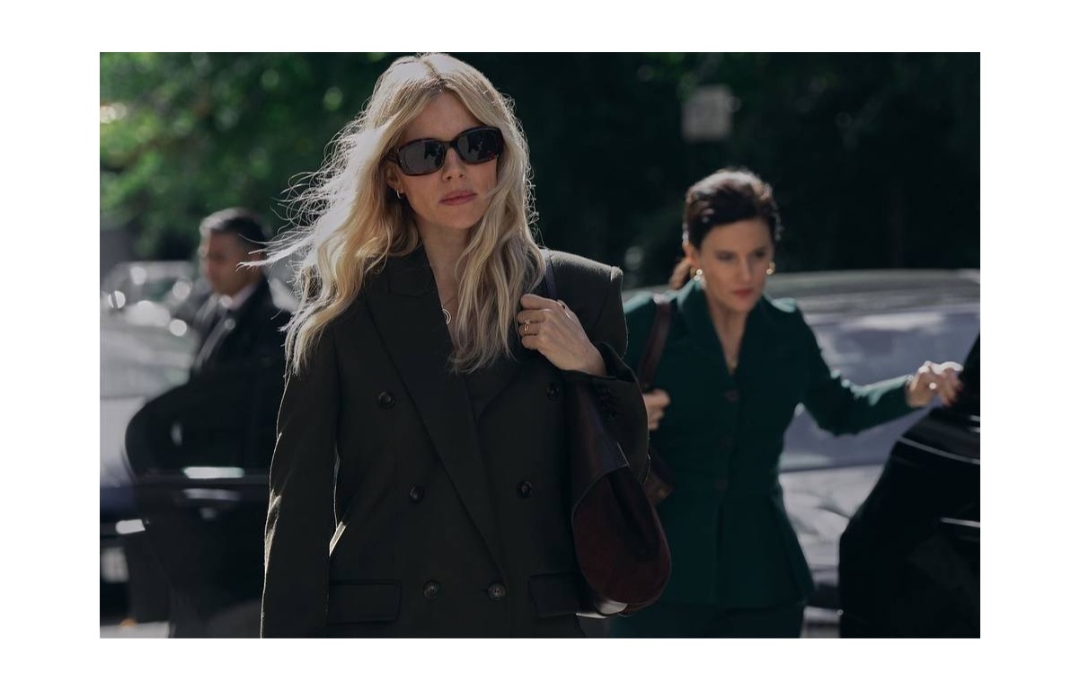 Sienna Miller wearing a black blazer
