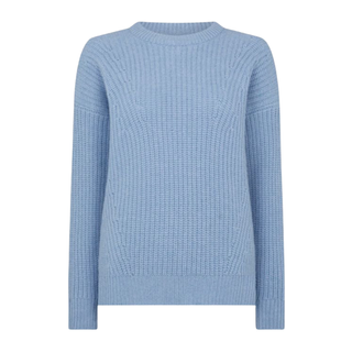 Ribbed Crew Neck Cashmere And Wool Blend Jumper from Really Wild London