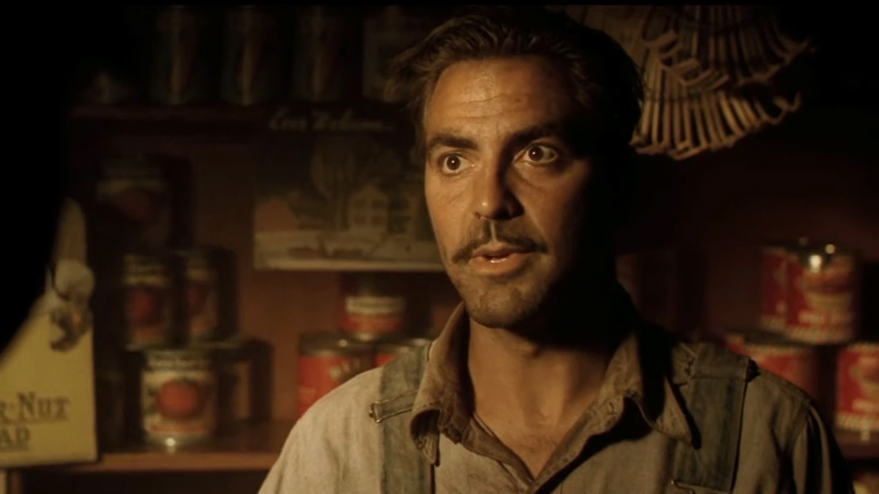 George Clooney in a country store in O Brother Where Art Thou?