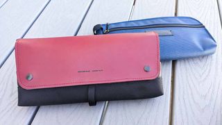 WaterField Designs Carrying Cases: CitySlicker and Pouch for ROG Ally next to each other.