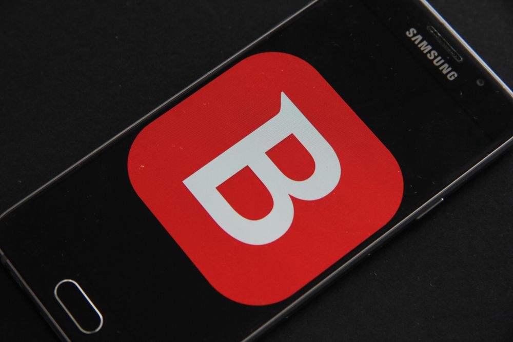 Bitdefender logo on smartphone