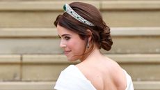 Princess Eugenie arrives at St George's Chapel ahead of her and Jack Brooksbank's wedding ceremony on October 12, 2018