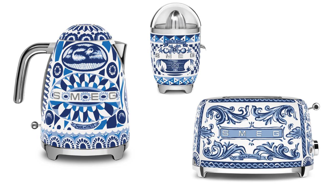 Smeg x Dolce & Gabbana Blu Mediterraneo Breakfast Set