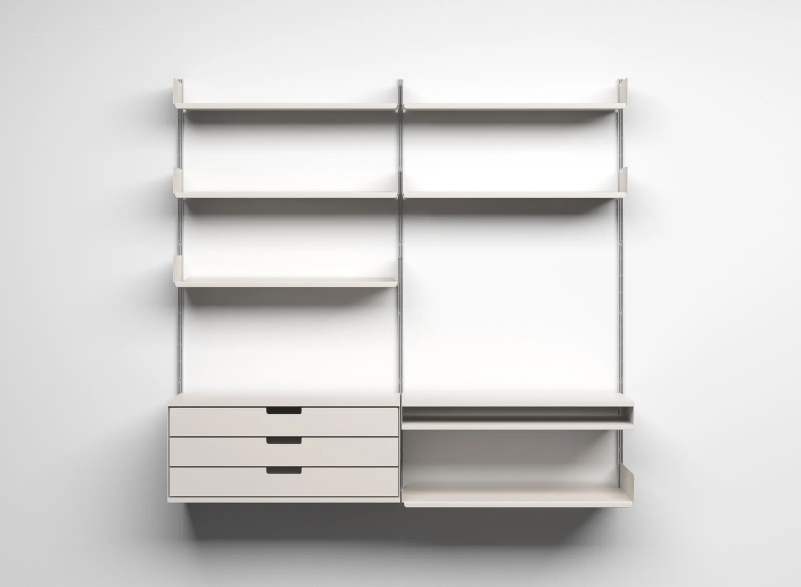 shelving with books and objects