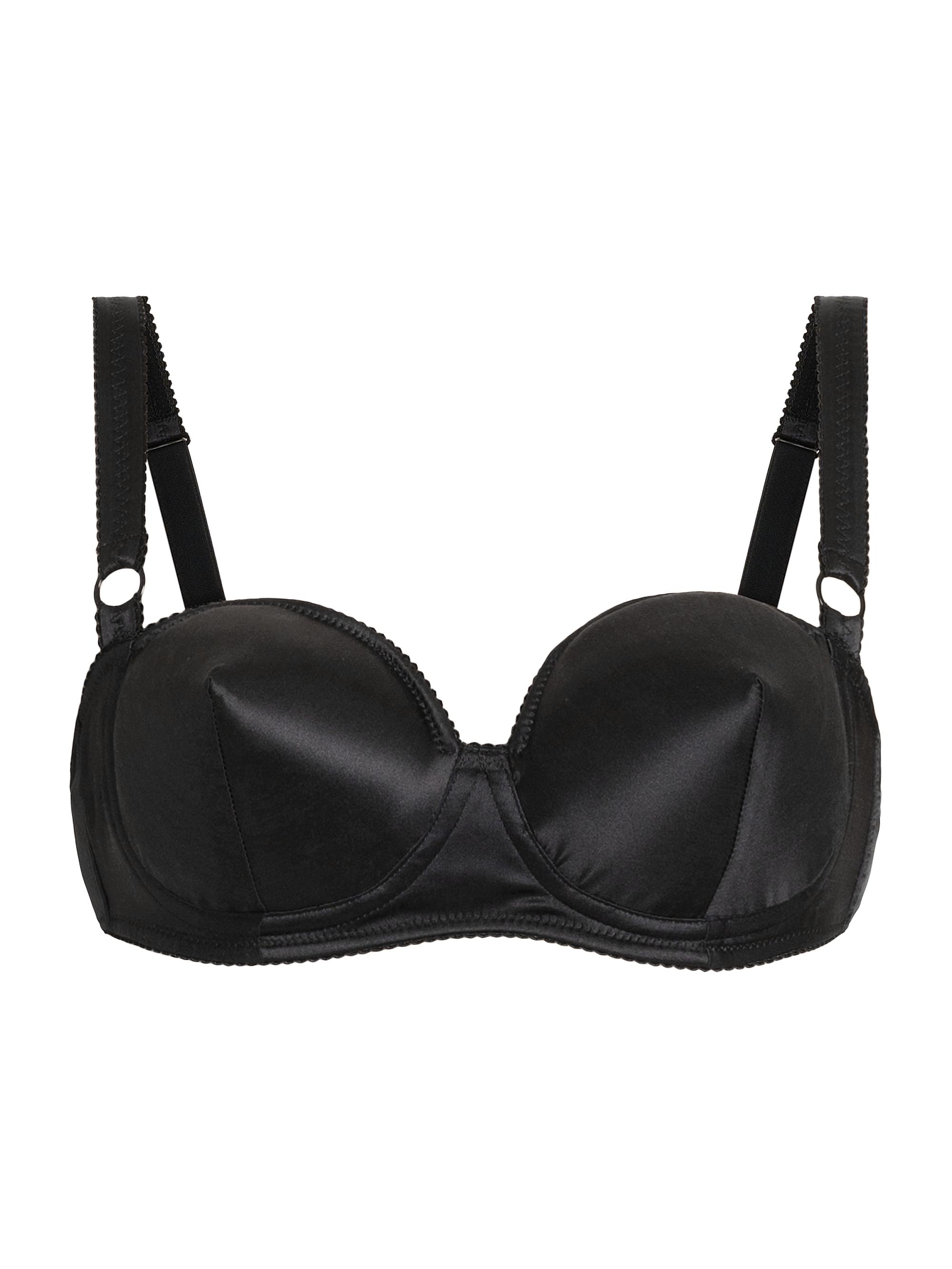 Silk Satin Semi-Padded Bra