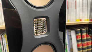 Monitor Audio Studio 89 standmount speakers close-up on tweeter