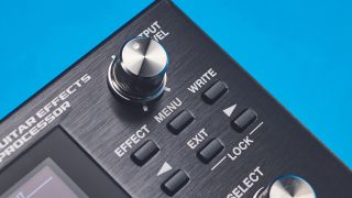 Close up of control knob on the Boss GT-1000CORE