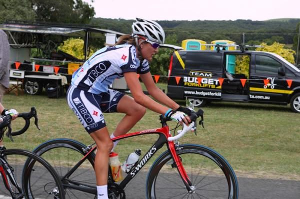 Carlee Taylor (Tibco) was active in the break and took the under 23 title