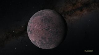 brownish purple planet