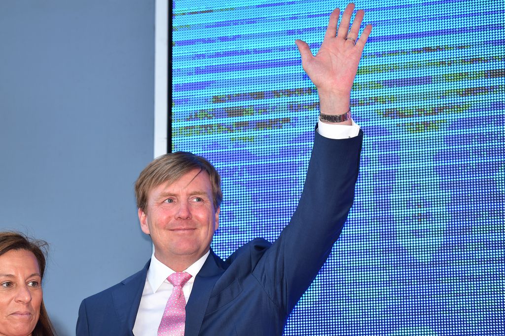 The Dutch King Willem-Alexander on the podium