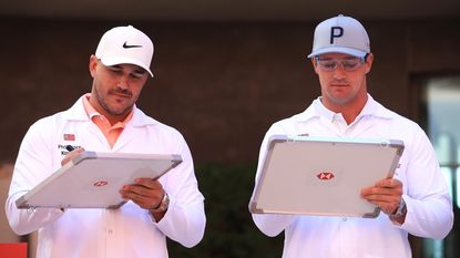 Brooks Koepka DeChambeau Caddie Split