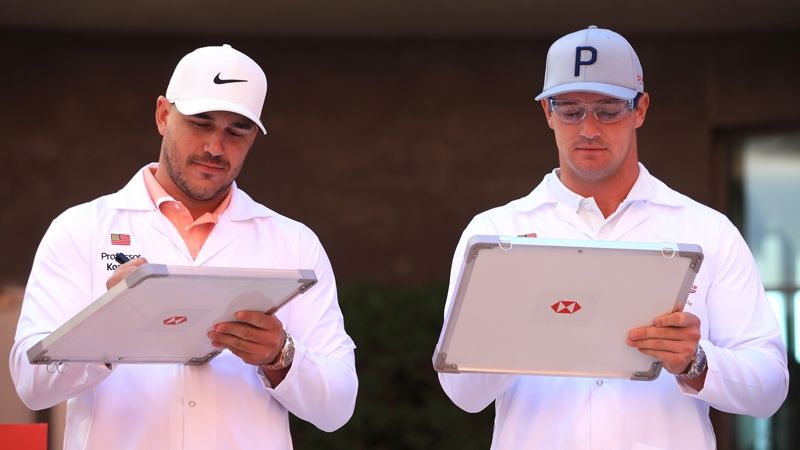 Brooks Koepka DeChambeau Caddie Split