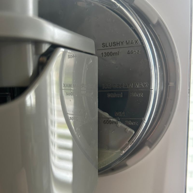 Cuisinart Frost Fusion Ice Cream Maker auger with some liquid remaining