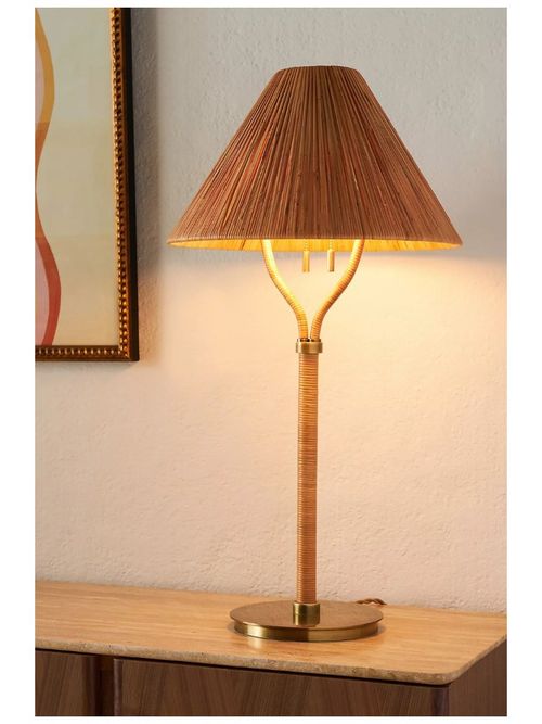 Delphine Rattan Table Lamp