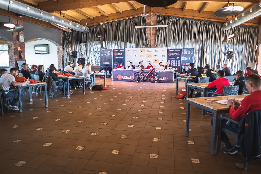 The Bahrain-Merida media event in Catalunya had room for everyone