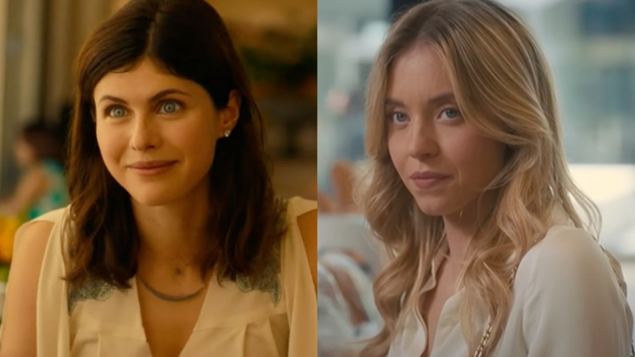 Alexandra Daddario in The White Lotus and Sydney Sweeney in Anyone But You