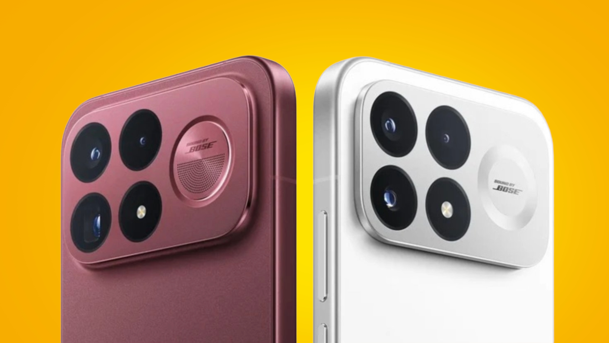 The Poco F9 Ultra and Poco F9 Pro on a yellow background