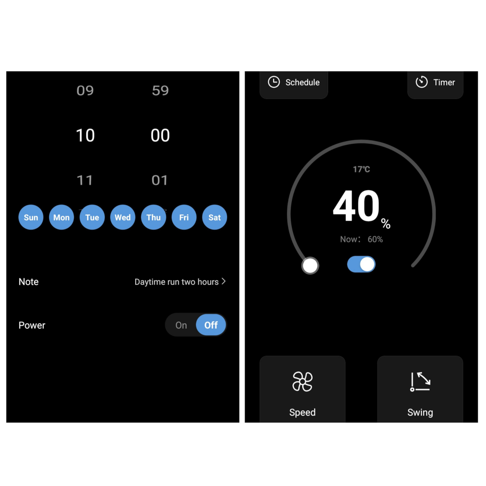 princess smart 20l dehumidifier app display