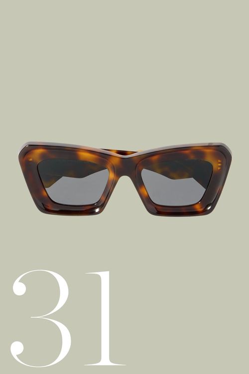 Cat-Eye Tortoiseshell Acetate Sunglasses