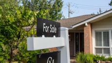 A house for sale is seen in Houston, Texas. 