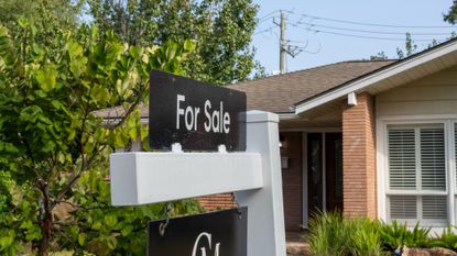 A house for sale is seen in Houston, Texas.