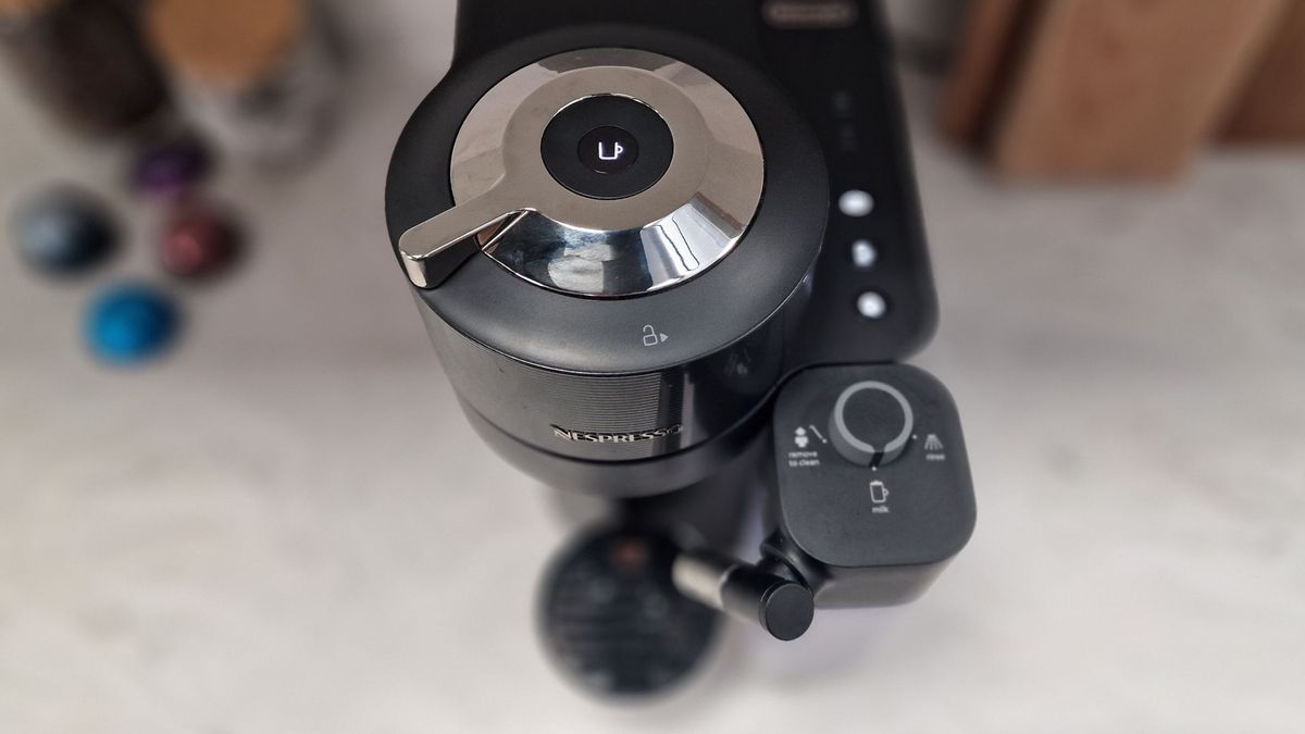 Nespresso latissima vertuo from above