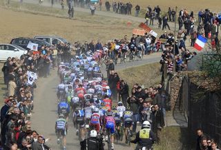 The cobbles of Paris-Roubaix provide an epic backdrop