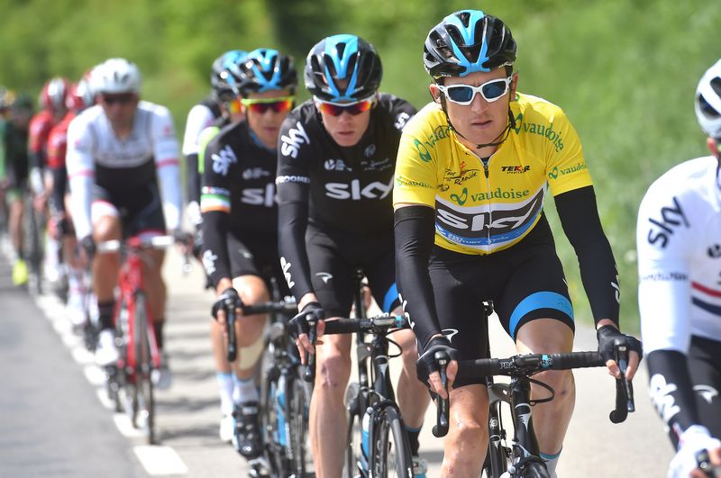 Geraint Thomas (Team Sky) in yellow