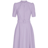 Ahana Short Sleeve Dress in Lilac, $910 (£720) | Beulah London