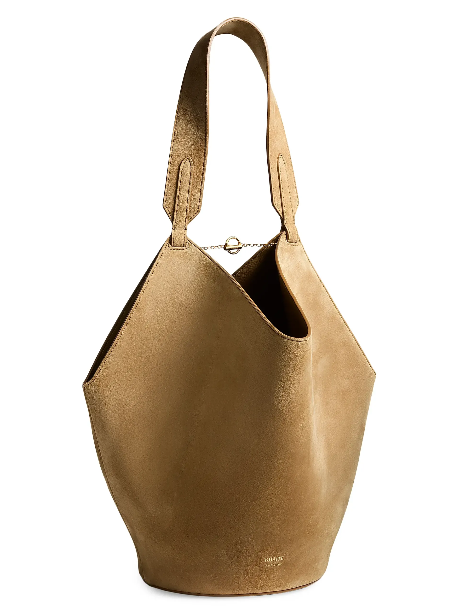 Small Lotus Suede Tote