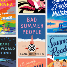 a collage of the best summer beach reads including romance novels and thrillers