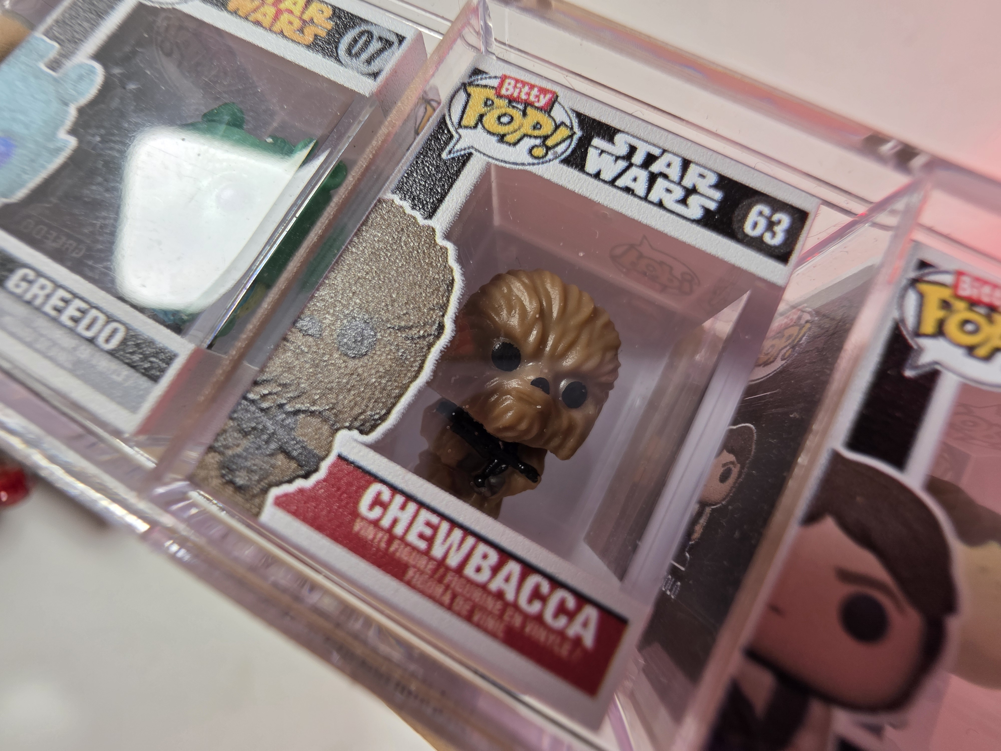 Macro photo of Chewbacca Bitty Pop! from Galaxy S25 Ultra