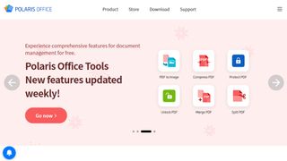 Website screenshot for Polaris Office