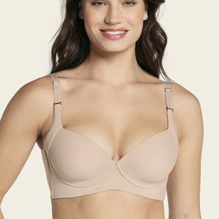 Leonisa Back Smoothing Bra with Soft Full Lace Coverage Cups 