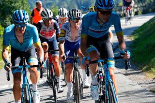 Evenepoel in the peloton during the 2020 Il Lombardia before his horror crash